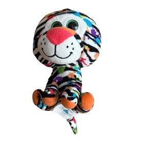 HugFun Tiger Stuffed Animal‎ Plush 7 Inch Birthday Colors Green Eyes 236534